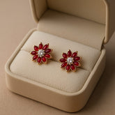 Zircon Fancy Studs-183 (Maroon)
